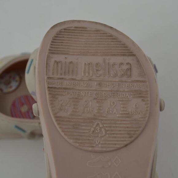 Mini Melissa Baby Size 6 Ice Cream Sprinkle Mary Jane Shoes - Picture 8 of 11